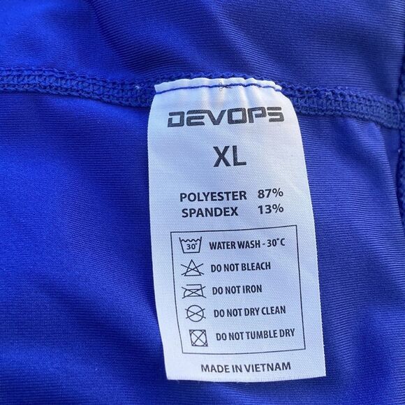 4/x$30 DEVOPS SPORTS ACTIVEWEAR TANK MEN SHIRT SIZE XL - Picture 9 of 12